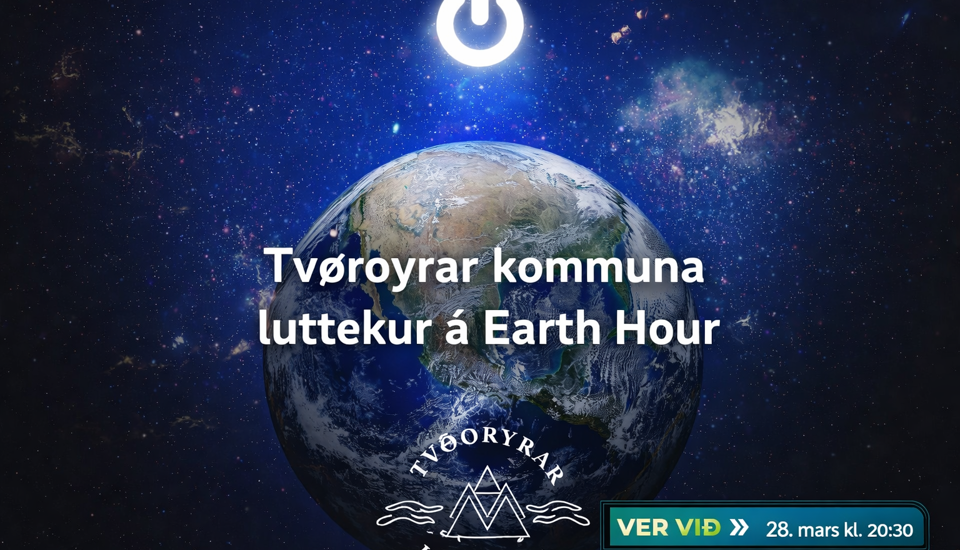 Earth Hour leygarkvøldið klokkan 20.30